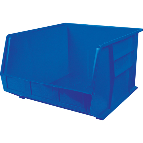 Bacs ultra empilable & suspendable, 16-1/2" la, 11" h x 18" p, Bleu Sécurité Médic