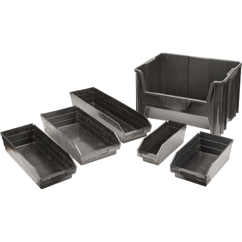 Bacs &agrave; pi&egrave;ces en plastique recycl&eacute;, 4-1/8" la x 11-5/8" p x 4" h, Capacit&eacute; de 30 lb Sécurité Médic