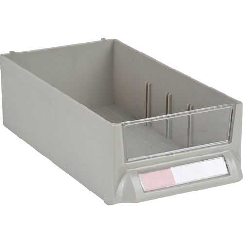 Tiroir de rechange pour armoires de pi&egrave;ces KPC-400, Plastique, 4-11/16" la x 8-5/8 p, 2-7/10" h, Gris Sécurité Médic