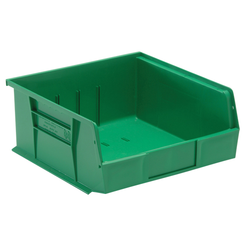 Bacs ultra empilable & suspendable, 11" la, 5" h x 10-7/8" p, Vert Sécurité Médic