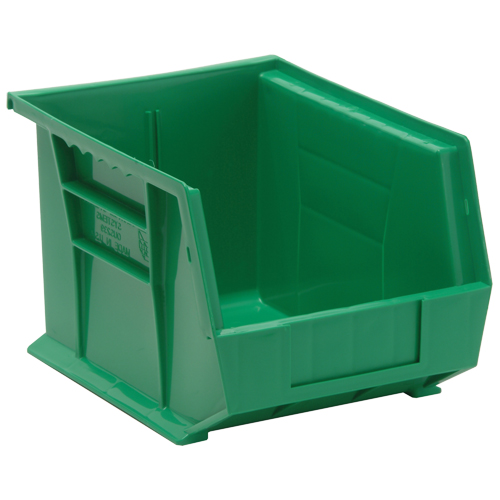 Bacs ultra empilable & suspendable, 8-1/4" la, 7" h x 10-3/4" p, Vert Sécurité Médic