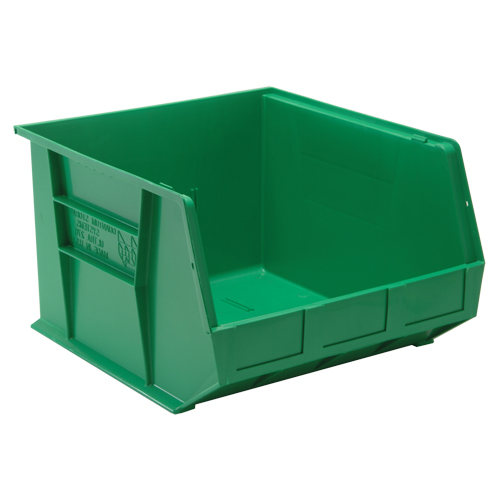 Bacs ultra empilable & suspendable, 16-1/2" la, 11" h x 18" p, Vert Sécurité Médic
