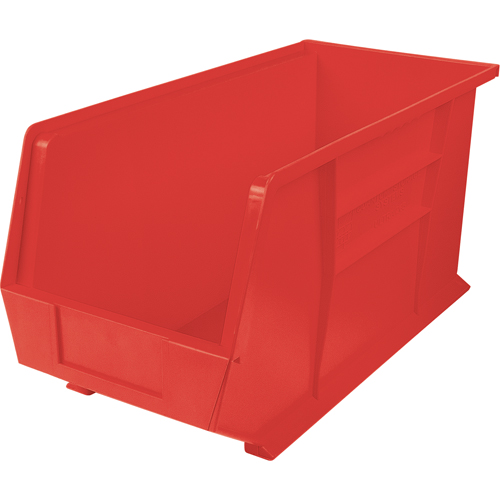 Ultra Stack & Hang Bin, 8-1/4" W x 9" H x 18" D, Red Sécurité Médic