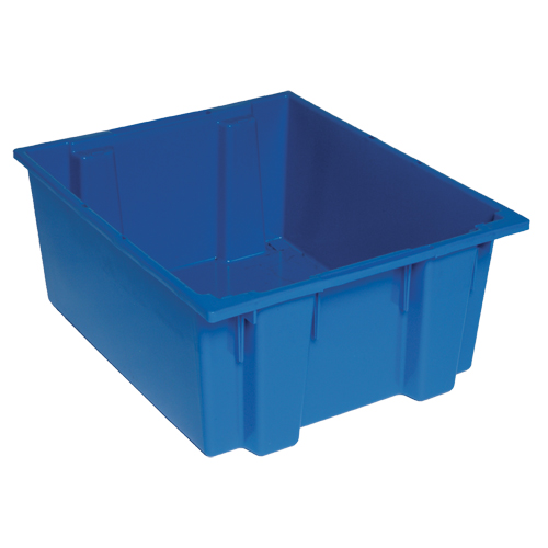 Contenants Stack & Nest, 10" x 23,5" x 19,5", Bleu Sécurité Médic
