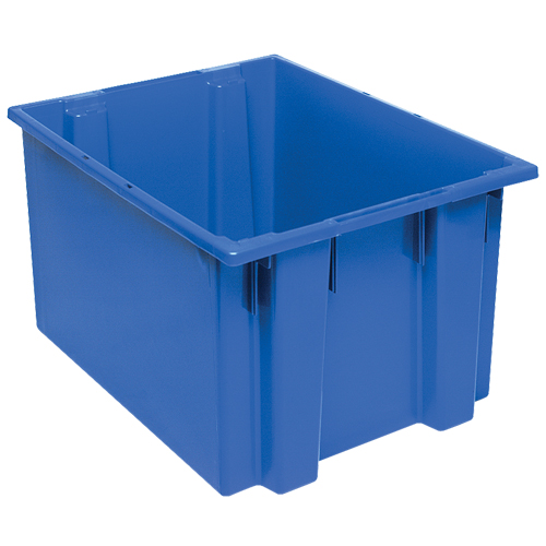 Contenants Stack & Nest, 13" x 23,5" x 19,5", Bleu Sécurité Médic