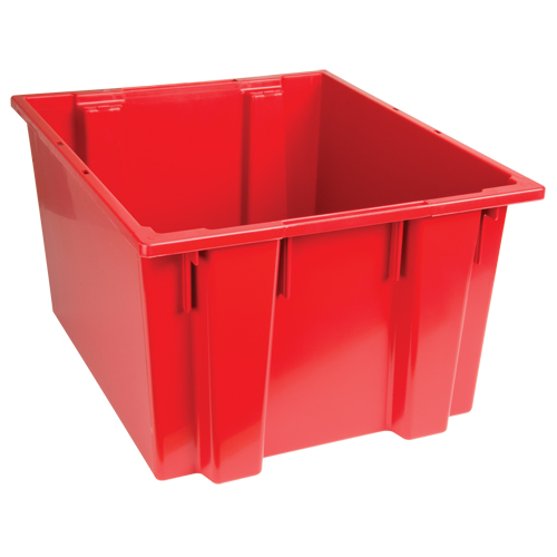 Contenants Stack & Nest, 13" x 23,5" x 19,5", Rouge Sécurité Médic