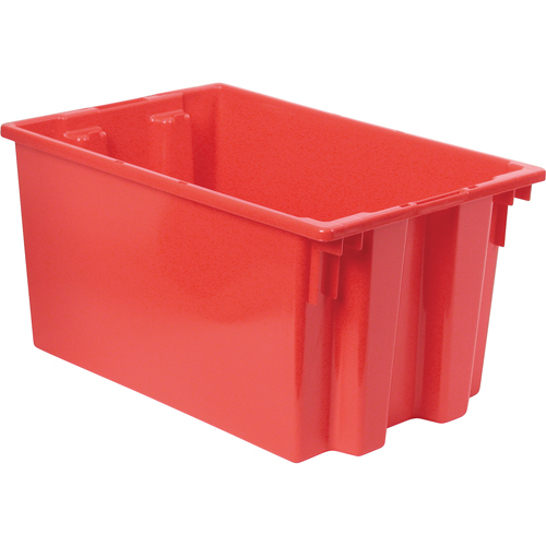 Contenants Stack & Nest, 12" x 23,5" x 15,5", Rouge Sécurité Médic