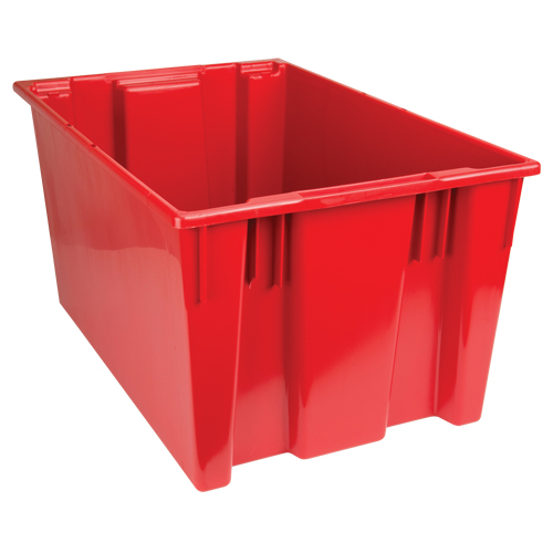 Contenants Stack & Nest, 15" x 29,5" x 19,5", Rouge Sécurité Médic