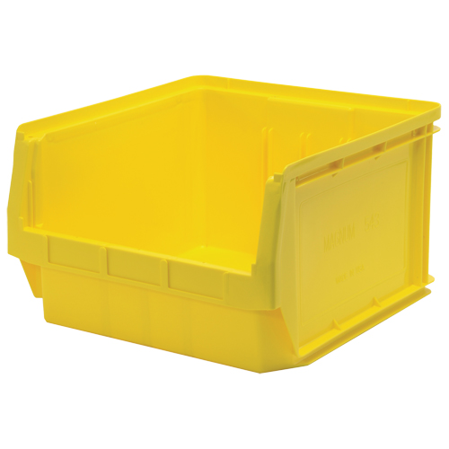 Contenants g&eacute;ants empilables, 18,375" la x 19,75" p x 11,875" h, Jaune Sécurité Médic