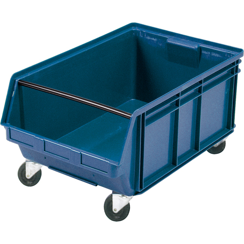 Mobile Giant Stacking Bin, 11-7/8" H x 18-3/8" W x 29" D, 150 lbs. Capacity, Blue Sécurité Médic