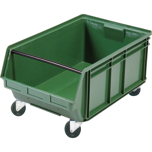 Mobile Giant Stacking Bin, 11-7/8" H x 18-3/8" W x 29" D, 150 lbs. Capacity, Green Sécurité Médic