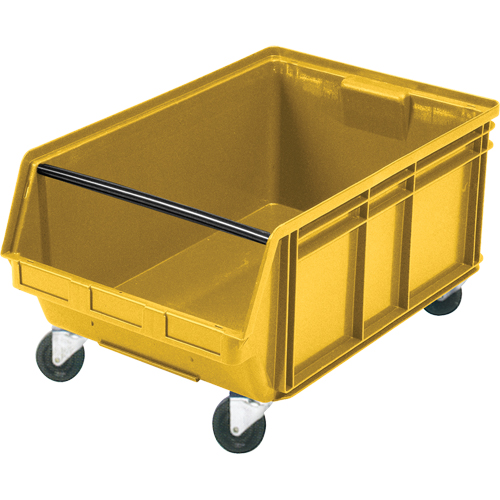 Mobile Giant Stacking Bin, 11-7/8" H x 18-3/8" W x 29" D, 150 lbs. Capacity, Yellow Sécurité Médic