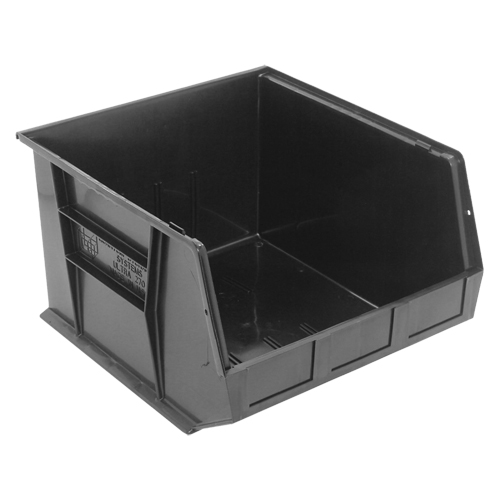Bacs ultra empilable & suspendable, 16-1/2" la, 11" h x 18" p, Noir Sécurité Médic