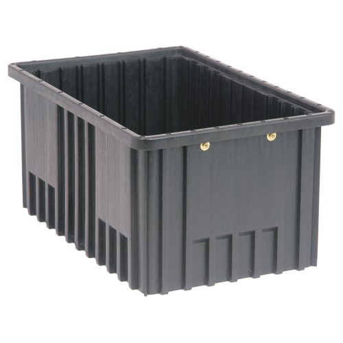 Conductive Dividable Grid Containers, Polypropylene, 10-7/8" W x 16-1/2" D x 8" H, Black Sécurité Médic