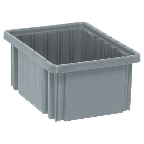 Contenants Divider Box, Plastique, 10,9" la x 8,3" p x 5" h, Gris Sécurité Médic