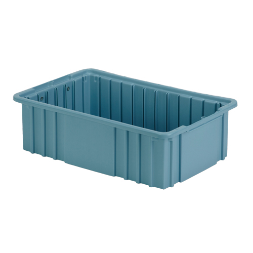 Contenant Divider Box, Poly&eacute;thyl&egrave;ne, 15,5" la x 9,9" p x 5" h, Bleu p&acirc;le Sécurité Médic