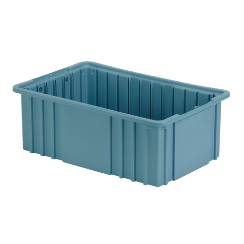 Contenant Divider Box, Poly&eacute;thyl&egrave;ne, 15,5" la x 9,9" p x 6" h, Bleu p&acirc;le Sécurité Médic