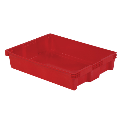 Polylewton Stack-N-Nest&reg; Containers, 6.1" x 29.6" x 22.4", Red Sécurité Médic