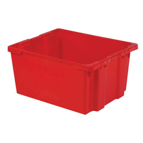 Contenants Stack-N-Nest Polylewton, 15,1" x 30,1" x 24", Rouge Sécurité Médic