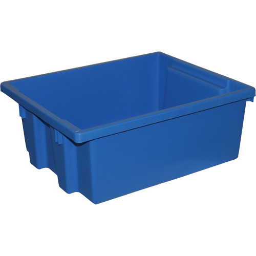 Contenants De Rangement Stack-N-Nest, 6" x 15,25" x 12,25", Bleu Sécurité Médic