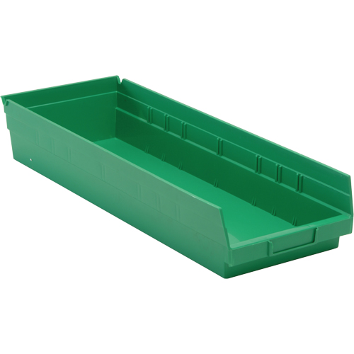 Bacs pour tablette, 8-3/8" la x 4" H x 23-5/8" p, Vert, Capacit&eacute; 50 lb Sécurité Médic