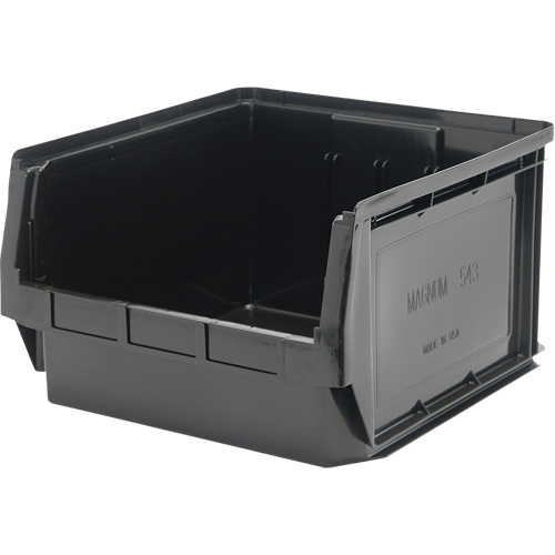 Stacking Container, 18.375" W x 18.375" D x 11.875" H, Black Sécurité Médic