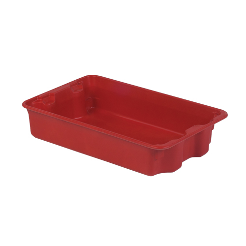 Stack-N-Nest&reg; Plexton Containers, 14.8" W x 24.3" D x 5.1" H, Red Sécurité Médic