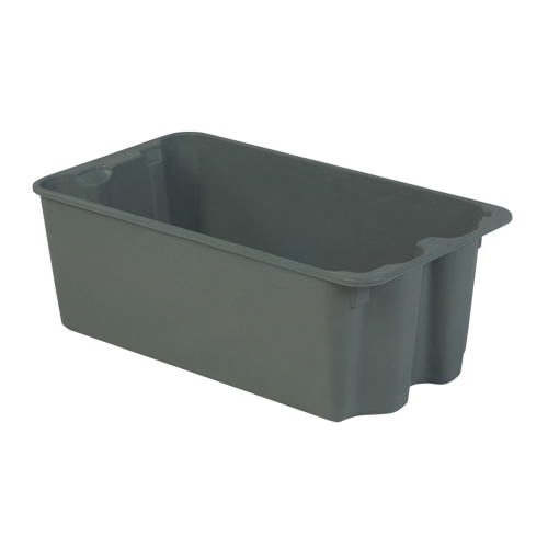 Stack-N-Nest&reg; Plexton Containers, 16.9" W x 30.6" D x 11.1" H, Grey Sécurité Médic