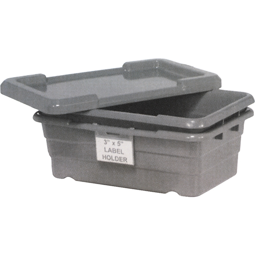 Cross Stack Bins, 16" W x 25.125" D x 8.5" H, Grey Sécurité Médic