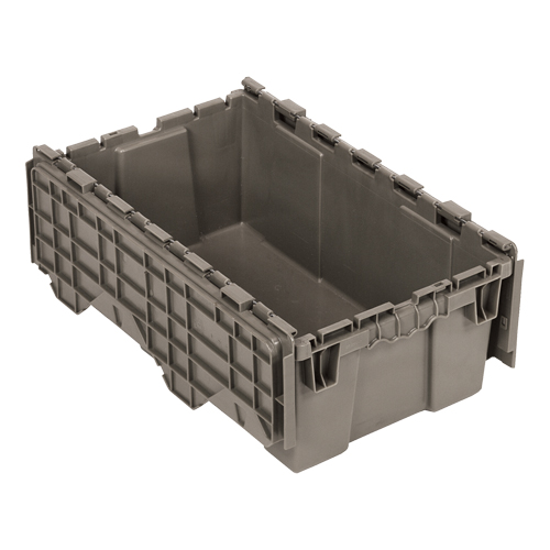Attached-Top Distribution Container, 11-9/16" x 19-5/8' x 7-1/2", Grey Sécurité Médic