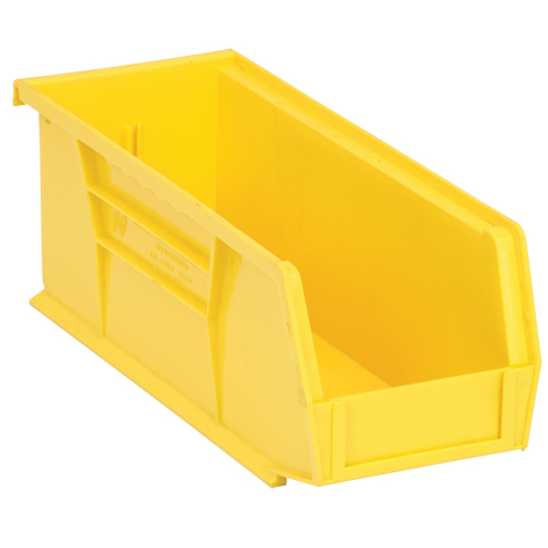 Bacs ultra empilable & suspendable, 4-1/8" la, 4" h x 10-7/8" p, Jaune Sécurité Médic
