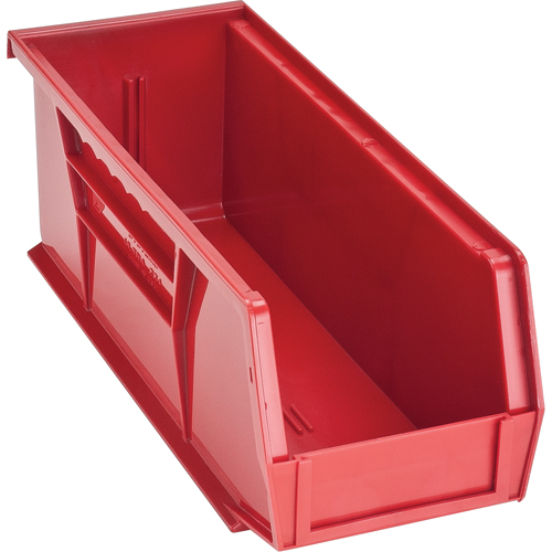 Bacs ultra empilable & suspendable, 4-1/8" la, 4" h x 10-7/8" p, Rouge Sécurité Médic