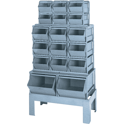 Pre-Engineered Bin Combination, 1000 lbs. Cap., 33-1/2" W x 19 1/2" D x 54-1/4" H, Blue Sécurité Médic