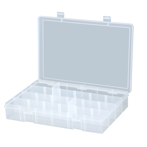 Compact Compartment Cases, 13.125" W x 2.3125" D x 9" H, 24 Compartments Sécurité Médic