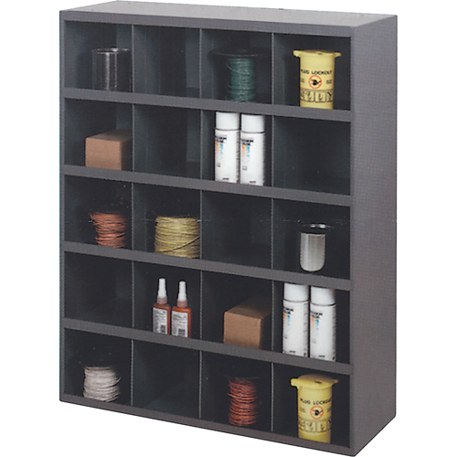 Storage Bin Cabinets, Steel, 20 Drawers, 33-3/4" x 12" x 42", Grey Sécurité Médic