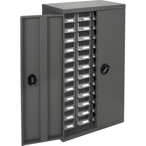Casiers pour pi&egrave;ces KPC-400, Acier galvanis&eacute;, 48 tiroirs, 22-3/5" x 10-4/5" x 36-9/10", Gris Sécurité Médic