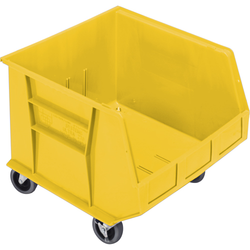 Bac mobile, 14" ha x 16-1/2" la x 18" p, Capacit&eacute; de 75 lb, Jaune Sécurité Médic