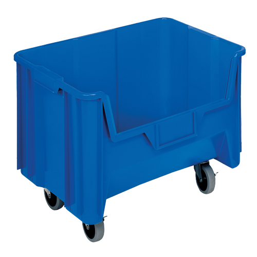 Mobile Giant Stack Container, 12-7/16" H x 19-7/8" W x 15-1/4" D, 250 lbs. Capacity, Blue Sécurité Médic