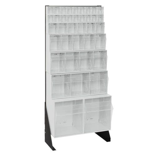 Tip-Out Bins Stand, 23-5/8" W x 8" D x 52" H, 38 Drawers Sécurité Médic