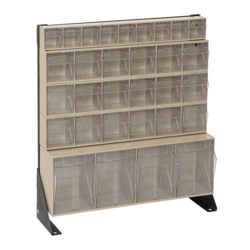 Tip-Out Bins Stand, 23-5/8" W x 8" D x 28" H, 31 Drawers Sécurité Médic