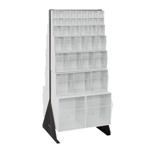Tip-Out Bins Stand, 23-5/8" W x 16" D x 52" H, 76 Drawers Sécurité Médic