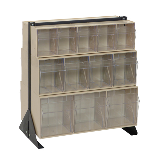 Tip-Out Bins Stand, 23-5/8" W x 16" D x 28" H, 24 Drawers Sécurité Médic