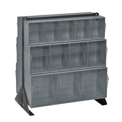 Support pour bacs basculants, 23-5/8" la x 16" p x 28" h, 24 tiroirs Sécurité Médic