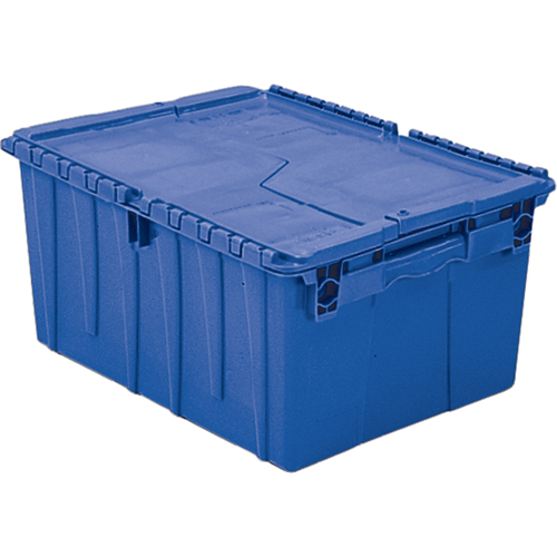 Contenants de distribution Flipak en plastique poly&eacute;thyl&egrave;ne (PE), 23,9" x 19,6" x 12,6", Bleu Sécurité Médic