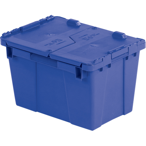 Flipak&reg; Polyethylene Plastic (PE) Distribution Containers, 15.2" x 10.9" x 9.7", Blue Sécurité Médic
