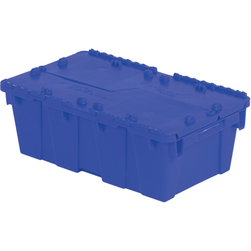 Flipak&reg; Polyethylene Plastic (PE) Distribution Containers, 19.7" x 11.8" x 7.3", Blue Sécurité Médic