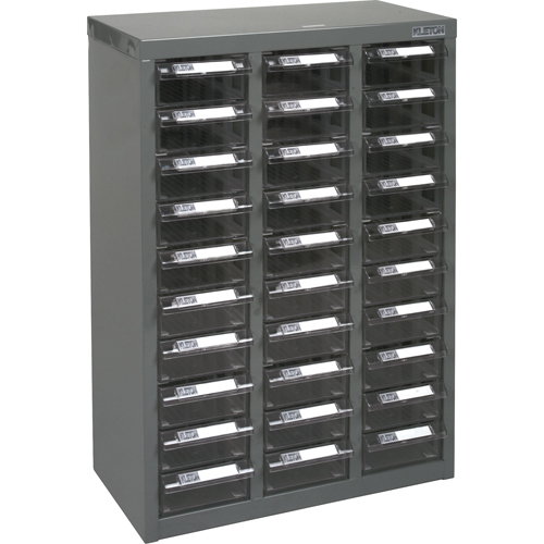Casiers pour pi&egrave;ces KPC-700, Acier galvanis&eacute;, 30 tiroirs, 17-1/2" x 8-7/10" x 25-3/10", Gris Sécurité Médic