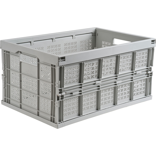 Collapsible Container, 21" L x 14" W x 10.5" H, Grey Sécurité Médic