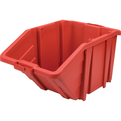 Jumbo Plastic Bin, 15-1/2" W x 13" H x 25" D, Red, 200 lbs. Capacity Sécurité Médic
