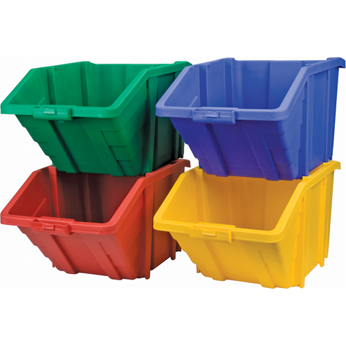 Bac g&eacute;ant en plastique, 15-1/2" la x 13" H x 25" p, Vert, Capacit&eacute; 200 lb Sécurité Médic